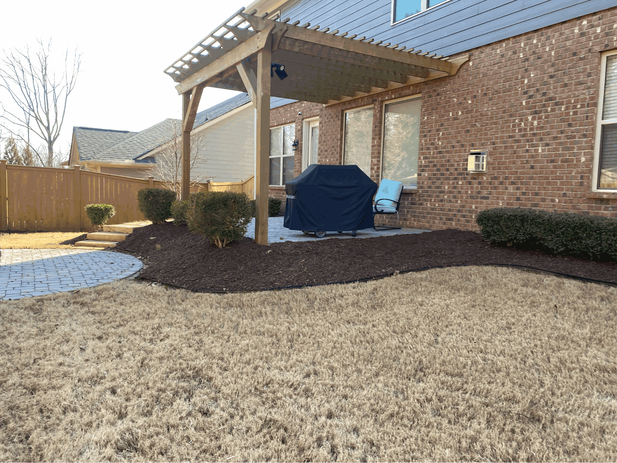 Lawn maintenance work